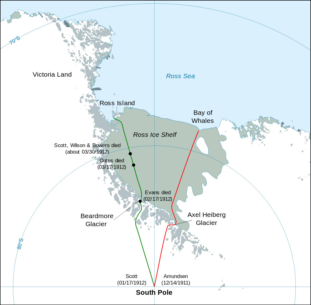 The Race To The South Pole Roald Amundsen And Robert Scott 1911 1912